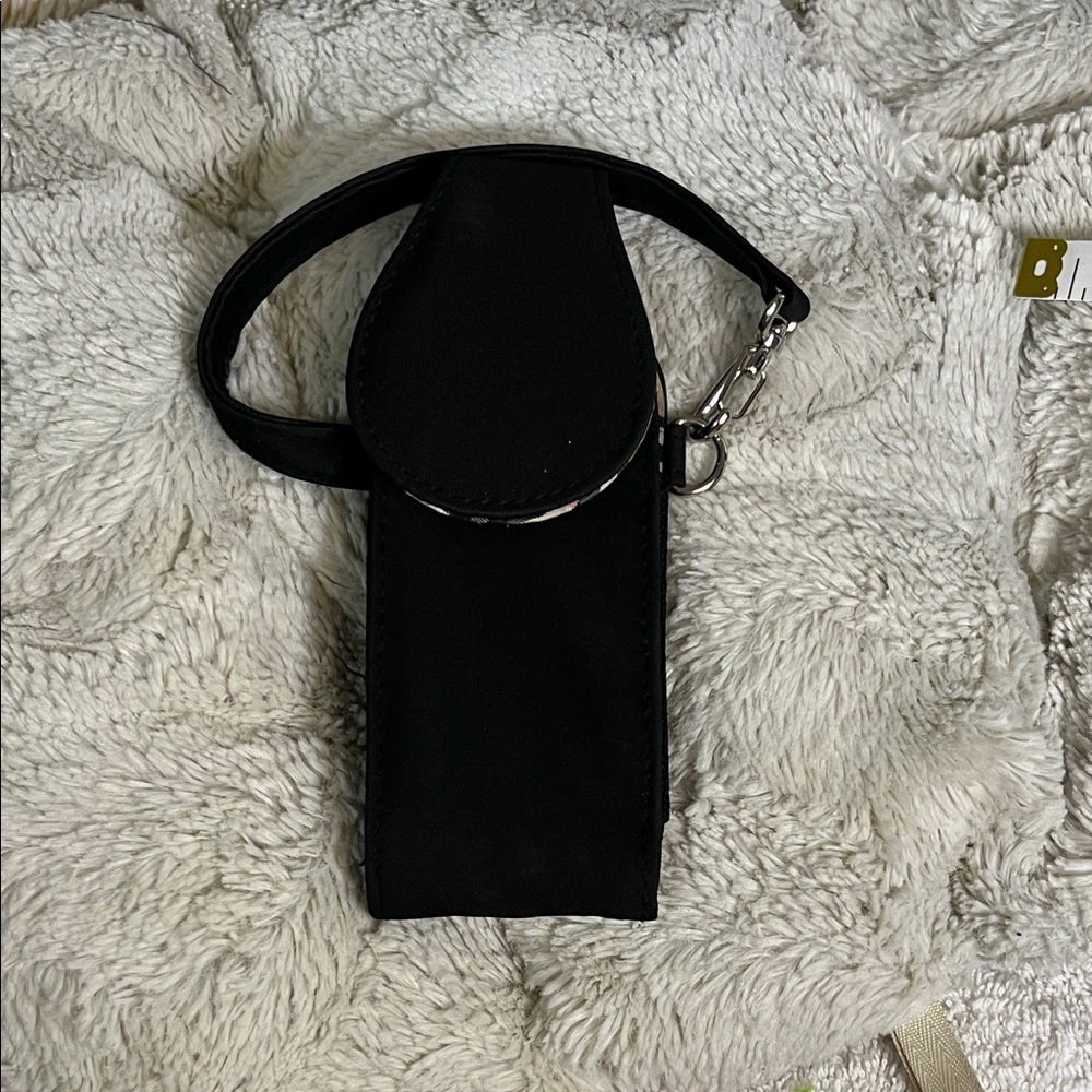 Chic Black Phone Case with Strap